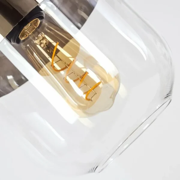 hofstein Suspension Golpilhal Or, Clair, 1 lumière* Lampes En Verre