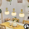 hofstein Suspension Izenave LED Laiton, 3 lumières* Lampes En Verre