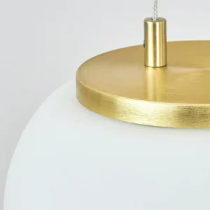hofstein Suspension Izenave LED Laiton, 3 lumières* Lampes En Verre
