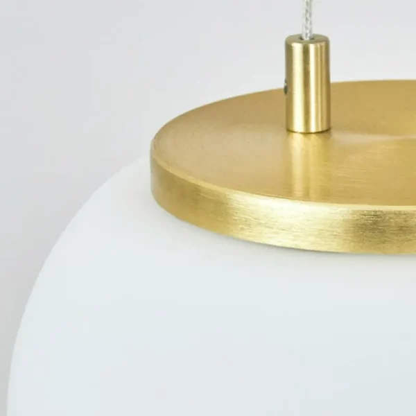 hofstein Suspension Izenave LED Laiton, 3 lumières* Lampes En Verre