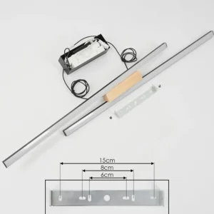 hofstein Suspension Meiral LED Noir, 2 lumières* Lampes Modernes