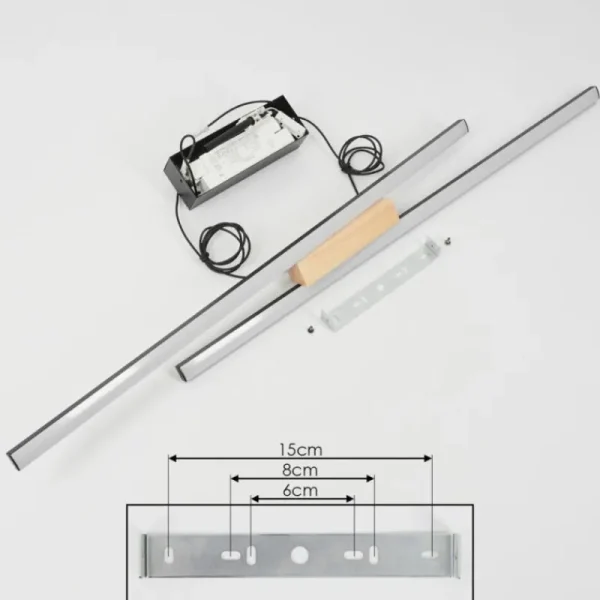 hofstein Suspension Meiral LED Noir, 2 lumières* Lampes Modernes