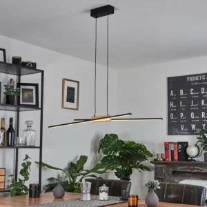 hofstein Suspension Meiral LED Noir, 2 lumières* Lampes Modernes