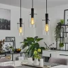 hofstein Suspension Miaqui Noir, 3 lumières* Lampes En Verre