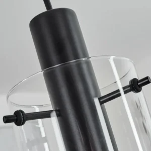 hofstein Suspension Miaqui Noir, 1 lumière* Lampes En Verre