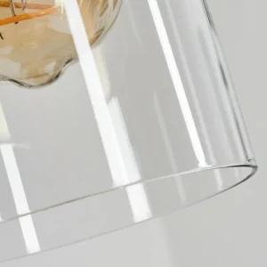 hofstein Suspension Miaqui Noir, 1 lumière* Lampes En Verre