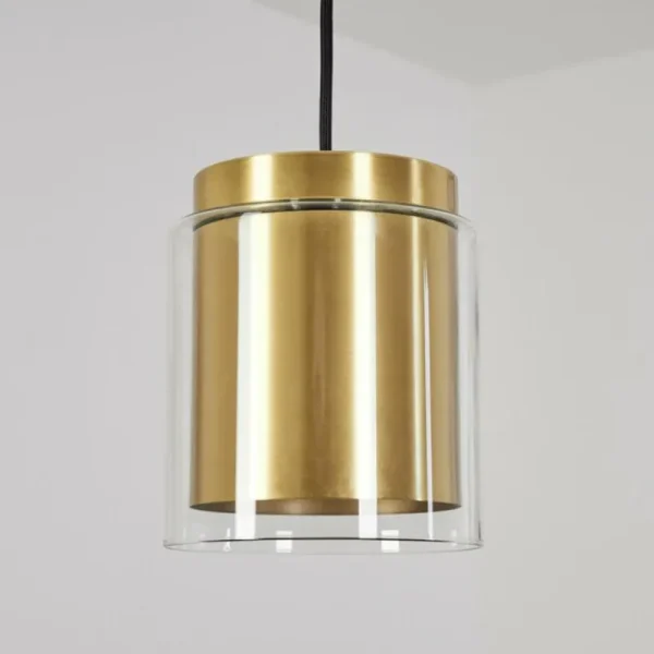 hofstein Suspension Pimeirol Noir, 1 lumière* Lampes En Verre