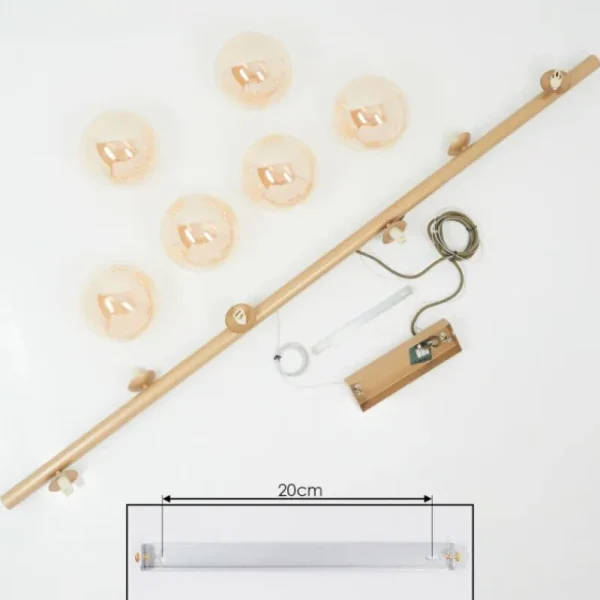 hofstein Suspension Remaisnil Laiton, 6 lumières* Lampes En Verre