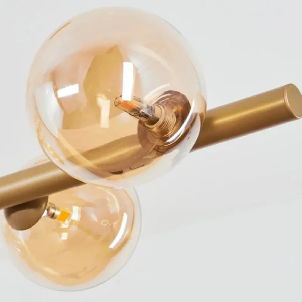 hofstein Suspension Remaisnil Laiton, 6 lumières* Lampes En Verre