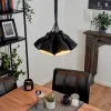 hofstein Suspension Timola Noir, 7 lumières* Lampes Modernes