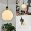 hofstein Suspension Tuvalu Laiton, Noir, 1 lumière* Lampes En Verre