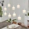 hofstein Suspension Ventosa Blanc, 9 lumières* Lampes En Verre