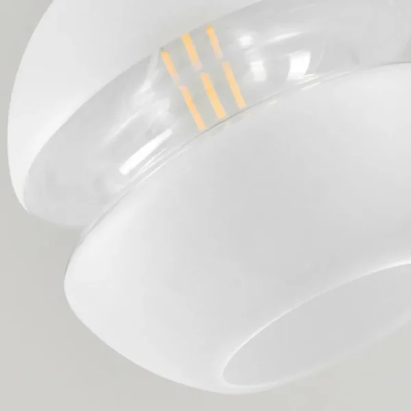 hofstein Suspension Ventosa Blanc, 5 lumières* Lampes En Verre