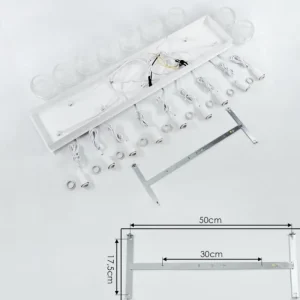 hofstein Suspension Ventosa Blanc, 9 lumières* Lampes En Verre