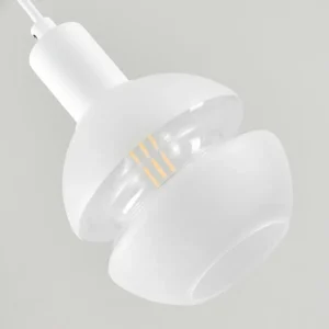 hofstein Suspension Ventosa Blanc, 5 lumières* Lampes En Verre