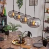 hofstein Suspension - Verre 30 cm Apedo Fumé, 4 lumières* Lampes Modernes