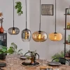 hofstein Suspension - Verre 25 cm, 20cm Ripoll Ambre, Clair, Écru, Fumé, Noir, 4 lumières* Lampes Modernes