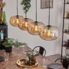 hofstein Suspension - Verre 30 cm Ripoll Ambre, 4 lumières* Lampes En Verre