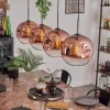hofstein Suspension - Verre 30 cm Ripoll Clair, Cuivré, 4 lumières* Lampes En Verre
