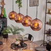 hofstein Suspension - Verre 25 cm Ripoll Cuivré, 4 lumières* Lampes En Verre