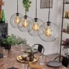 hofstein Suspension - Verre 30 cm Ripoll Clair, 4 lumières* Lampes En Verre