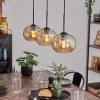 hofstein Suspension - Verre Apedo Ambre, 3 lumières* Lampes En Verre