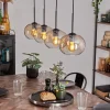hofstein Suspension - Verre Apedo Ambre, Clair, 4 lumières* Lampes En Verre