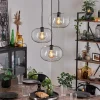 hofstein Suspension - Verre Apedo Clair, 3 lumières* Lampes En Verre