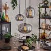 hofstein Suspension - Verre Apedo Fumé, 3 lumières* Lampes Modernes