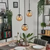 hofstein Suspension - Verre Gastor Ambre, 3 lumières* Lampes En Verre