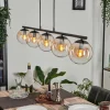 hofstein Suspension - Verre Gastor Ambre, Clair, 5 lumières* Lampes En Verre