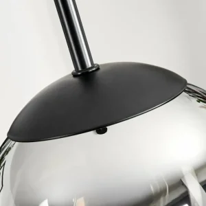 hofstein Suspension - Verre Gastor Chrome, Clair, Fumé, 1 lumière* Lampes Modernes