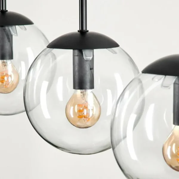 hofstein Suspension - Verre Gastor Clair, 3 lumières* Lampes En Verre