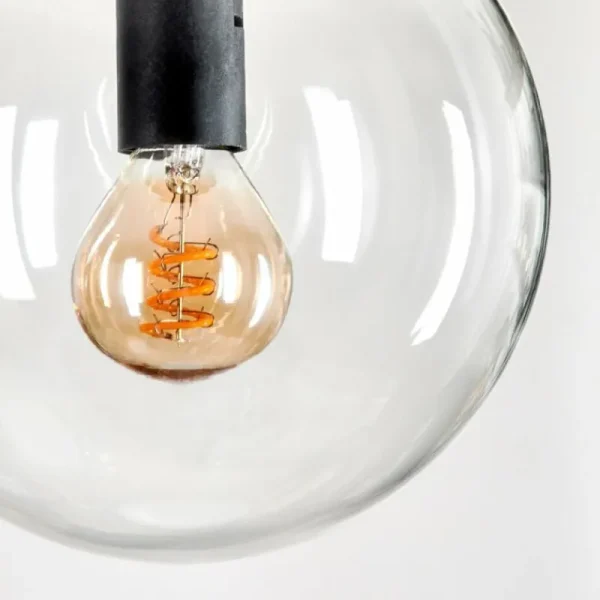 hofstein Suspension - Verre Gastor Clair, 3 lumières* Lampes En Verre