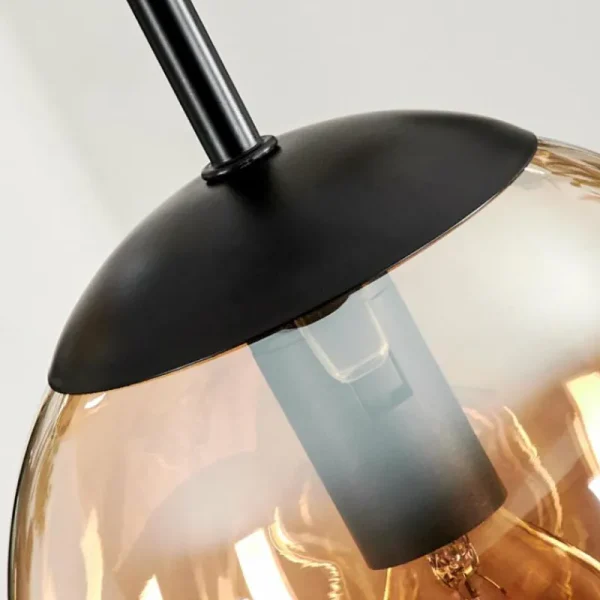 hofstein Suspension - Verre Gastor Ambre, 3 lumières* Lampes En Verre