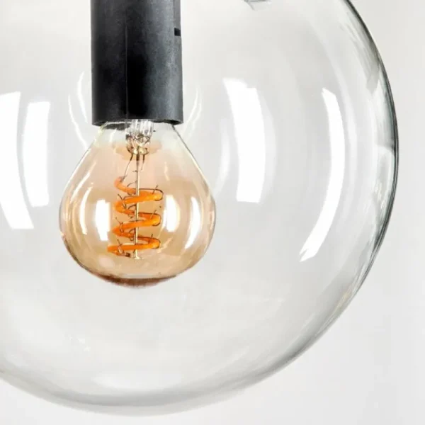 hofstein Suspension - Verre Gastor Clair, 3 lumières* Lampes En Verre