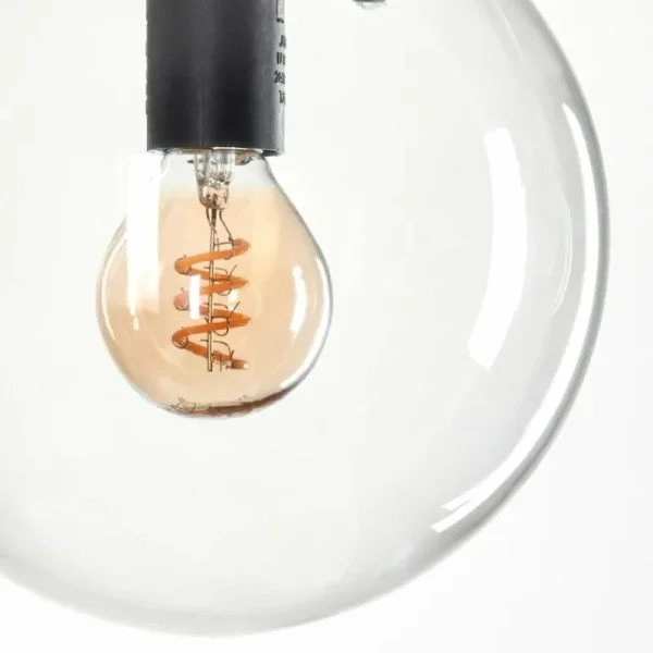 hofstein Suspension - Verre Gastor Clair, 5 lumières* Lampes En Verre