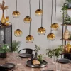 hofstein Suspension - Verre Koyoto Or, Clair, 8 lumières* Lampes En Verre