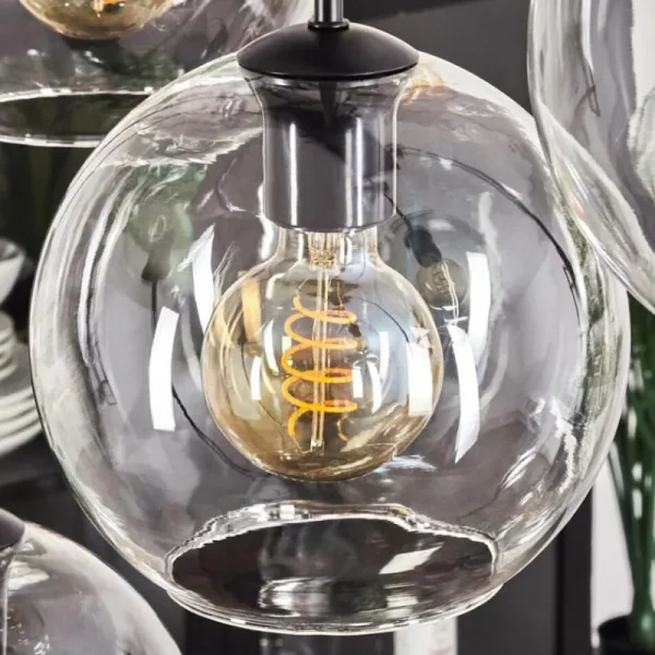 hofstein Suspension - Verre Koyoto Clair, 8 lumières* Lampes En Verre