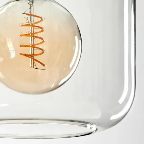 hofstein Suspension - Verre Lauden Clair, 1 lumière* Lampes En Verre