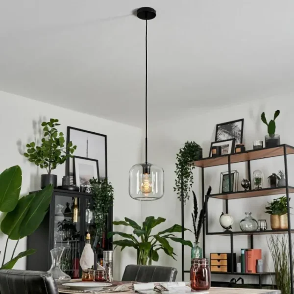 hofstein Suspension - Verre Lauden Clair, 1 lumière* Lampes En Verre