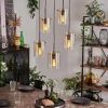 hofstein Suspension - Verre Parane Ambre, Clair, 5 lumières* Lampes En Verre