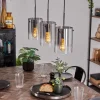 hofstein Suspension - Verre Parane Clair, Fumé, 3 lumières* Lampes Modernes