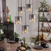 hofstein Suspension - Verre Parane Clair, Fumé, 5 lumières* Lampes Modernes