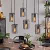 hofstein Suspension - Verre Parane Fumé, 6 lumières* Lampes Modernes