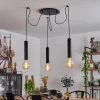 hofstein Suspension Wheelwright Nickel mat, Noir, 3 lumières* Lampes Modernes