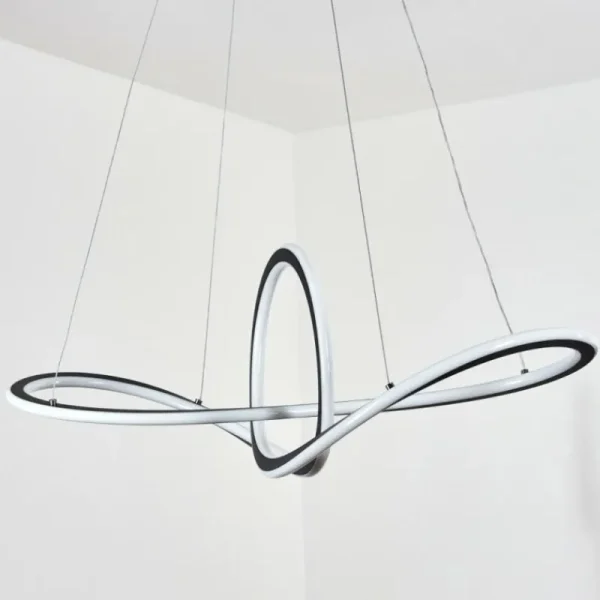 hofstein Suspension Zibreira LED Noir, 1 lumière, Télécommandes* Lampes Modernes
