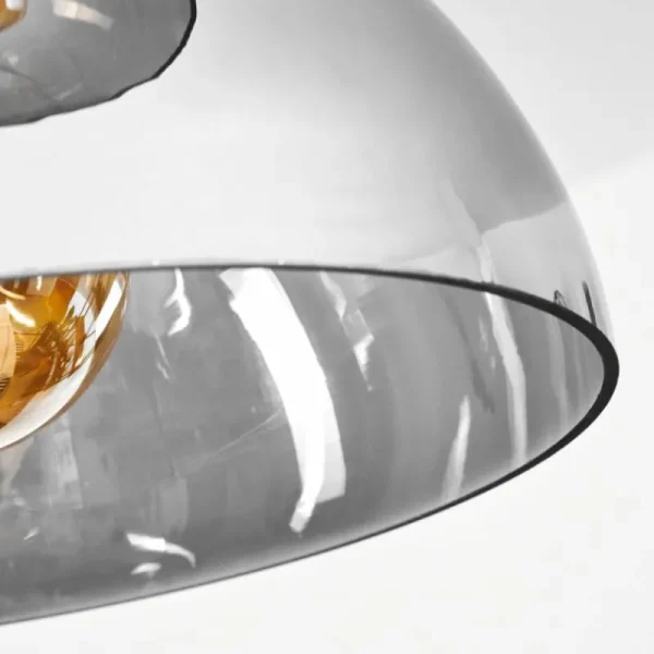 hofstein Suspension Aannestad Bois foncé, Noir, 3 lumières* Lampes Modernes