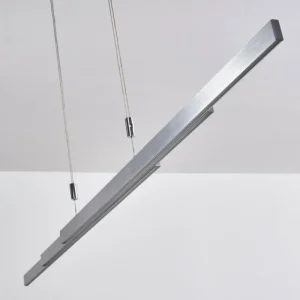 hofstein Suspension Airolo LED Chrome, Nickel mat, 3 lumières* Lampes Modernes