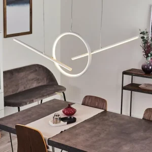 hofstein Suspension Alelua LED Blanc, 1 lumière, Télécommandes* Lampes Modernes